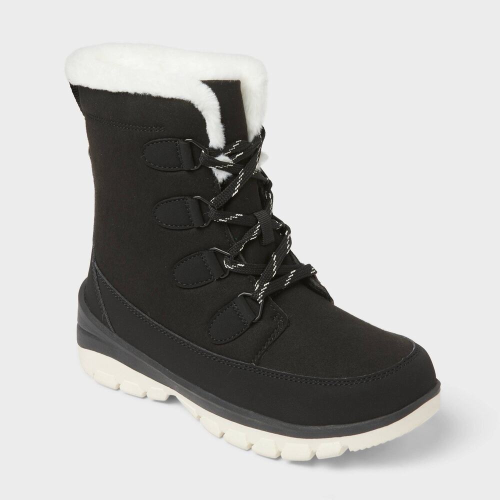 Universal Thread Womens Corie Boots Jet Black 6 NWT